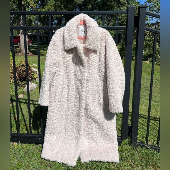 COS Faux Shearling Coat NWT - Picture 7 of 11